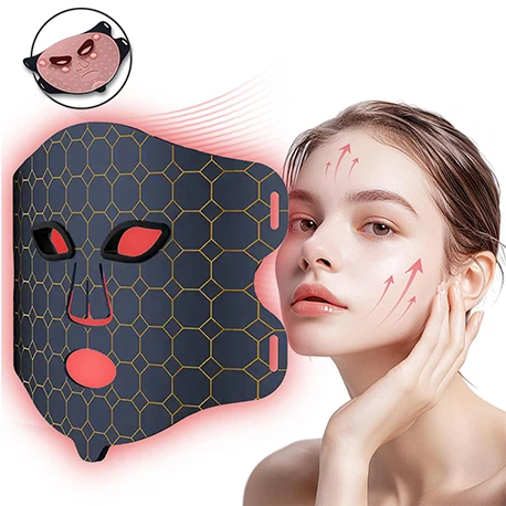 Face Mask With Red And Blue Light